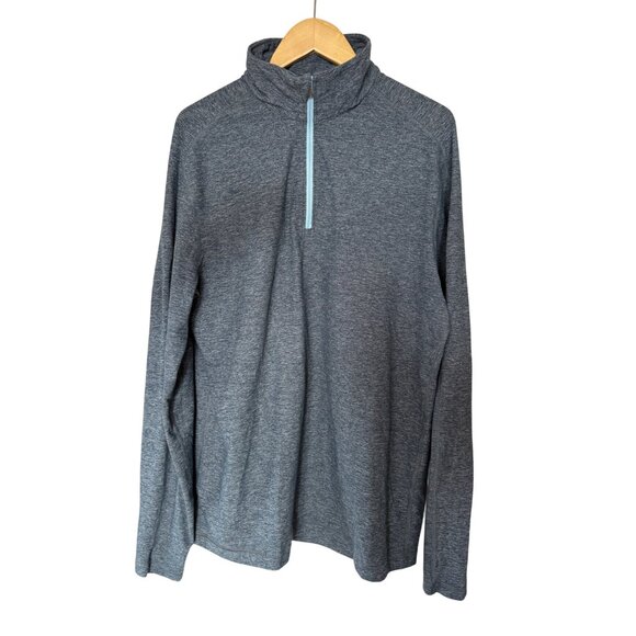 Lululemon Men's Surge Warm 1/2 Zip Pullover Sweater Jumper Size Large Blue M3D42 - Picture 1 of 4